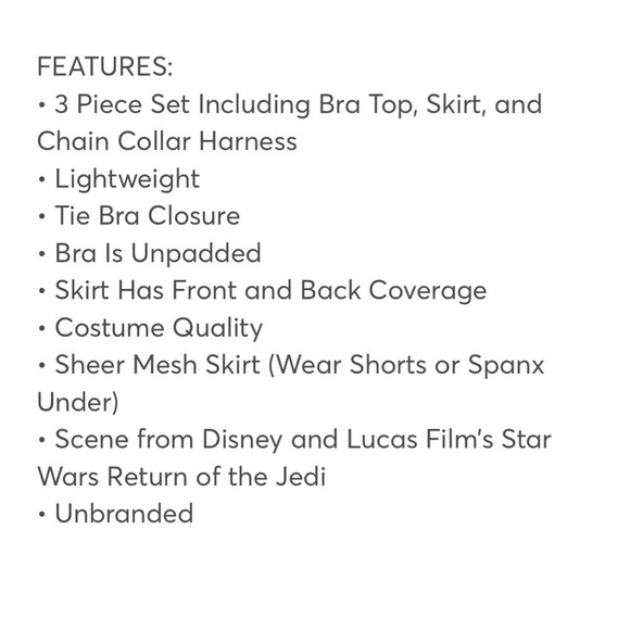 Star Wars Princess Leia Cosplay Costume Lingerie - Picture 7 of 11